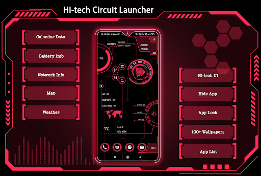 Hi-tech Circuit Launcher ekran görüntüsü