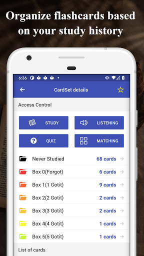 LAHE Flashcards ekran görüntüsü