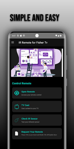 Remote for Fisher tv ekran görüntüsü