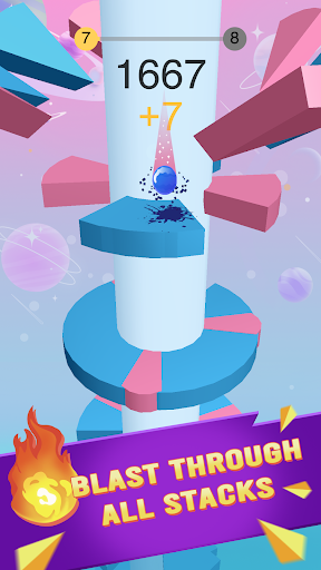 Helix Fall 3D ekran görüntüsü