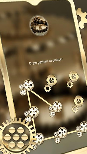 Golden Machine Gear Theme ekran görüntüsü