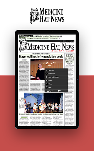Medicine Hat News e-Edition ekran görüntüsü