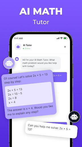 AI math solver ekran görüntüsü