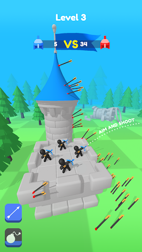 Merge Archers: Kaleni Savun ekran görüntüsü