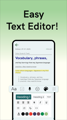 Noteezy - Notes, Task, Diary ekran görüntüsü