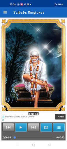 Saibaba Ringtones ekran görüntüsü
