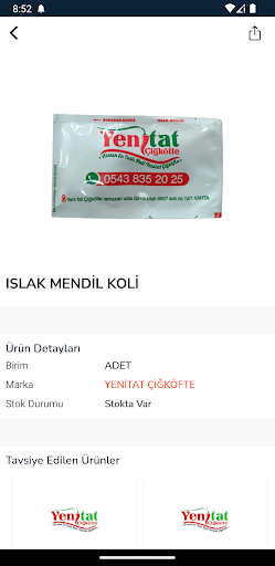 Yenitat Çiğköfte ekran görüntüsü