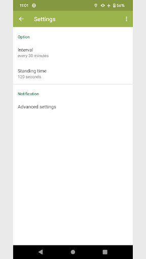 Anti-Sitting Timer ekran görüntüsü