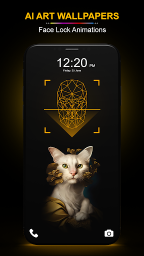 Face Lock Live Animation 4k ekran görüntüsü