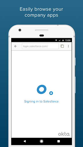 Okta Mobile ekran görüntüsü