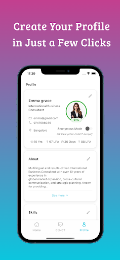 Hire22 Anonymous AI Job search ekran görüntüsü