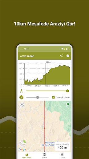 Terrain radar ekran görüntüsü