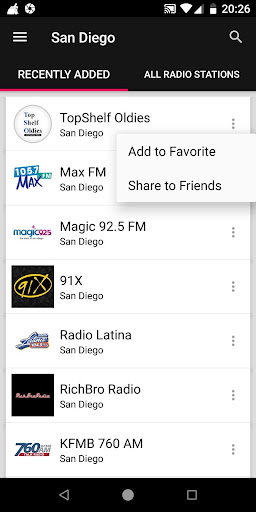 San Diego Radio Stations - USA ekran görüntüsü