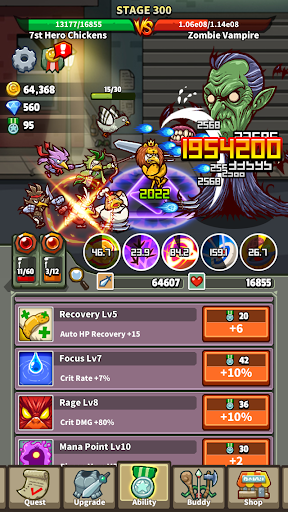Chickens VS Zombies ekran görüntüsü