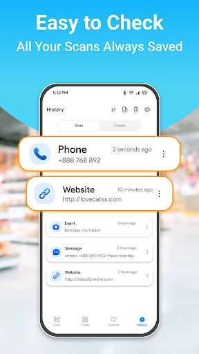 QR Code Reader: Scan, Generate ekran görüntüsü