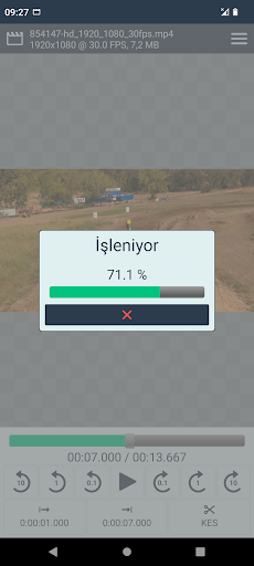Video duzenleyici ekran görüntüsü
