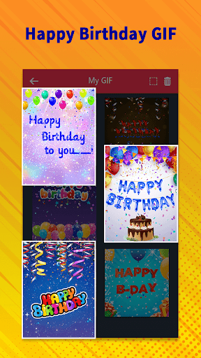 Happy Birthday Wishes GIF ekran görüntüsü