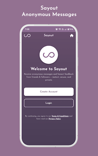 Sayout - Anonymous Messages ekran görüntüsü