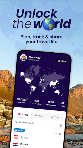 Skratch: Travel Map & eSIM ekran görüntüsü