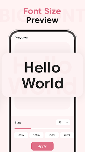 Big Font : Change Font Size ekran görüntüsü