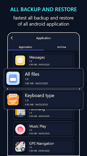 Backup and Restore All ekran görüntüsü