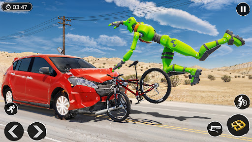 Ragdoll BMX Bone Fall Crash ekran görüntüsü