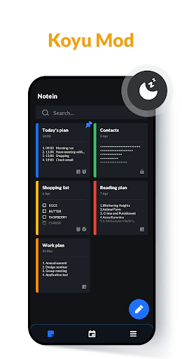Not, Notepad, Defter - Notein ekran görüntüsü