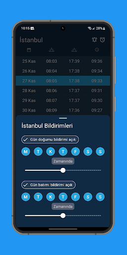 Gün Doğum ve Gün Batım Saati ekran görüntüsü