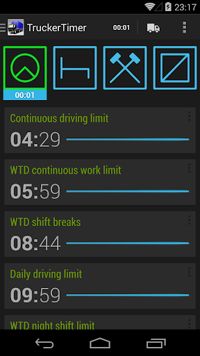 TruckerTimer ekran görüntüsü