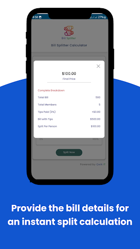 Bill Split Calculator ekran görüntüsü