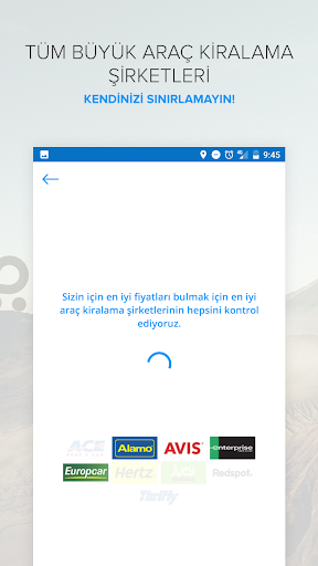Rentalcars.com Car hire App ekran görüntüsü