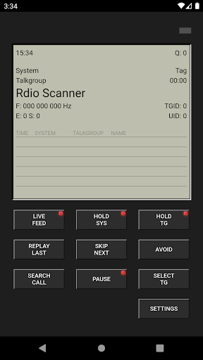 Rdio Scanner ekran görüntüsü
