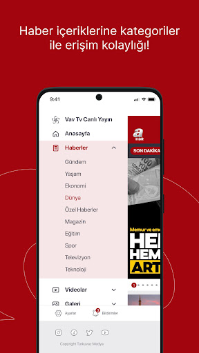 A HABER ekran görüntüsü
