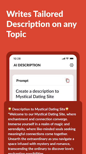 AI Description Generator ekran görüntüsü