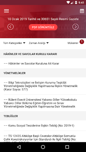 T.C. Resmi Gazete ekran görüntüsü