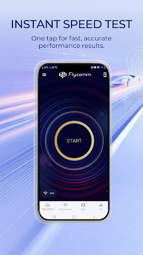 Internet Speed Test by Flycomm ekran görüntüsü