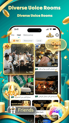 Hawa - Group Voice Chat Rooms ekran görüntüsü