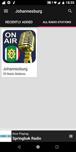Johannesburg Radio Stations ekran görüntüsü