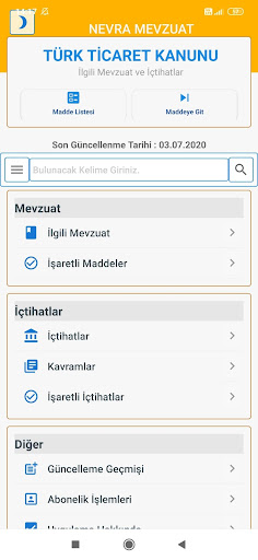 Türk Ticaret Kanunu ekran görüntüsü