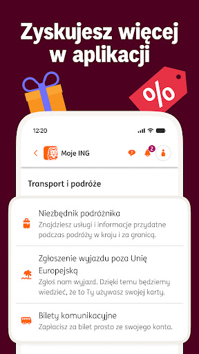 Moje ING mobile ekran görüntüsü