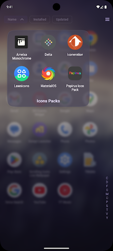 Octopi Launcher ekran görüntüsü