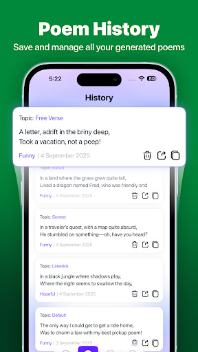 AI Poem Generator: Story AI ekran görüntüsü