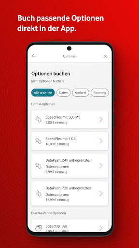MeinVodafone ekran görüntüsü
