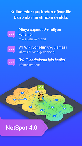 NetSpot WiFi Heat Map Analyzer ekran görüntüsü
