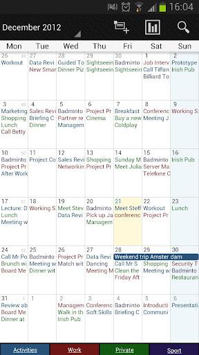 Business Calendar Pro ekran görüntüsü