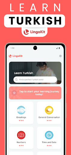 Learn Turkish - Lingokit ekran görüntüsü
