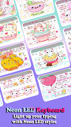 Cute Keyboard Themes & Fonts ekran görüntüsü