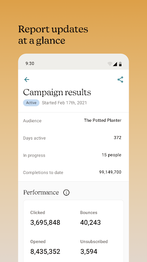 Mailchimp Email Marketing ekran görüntüsü