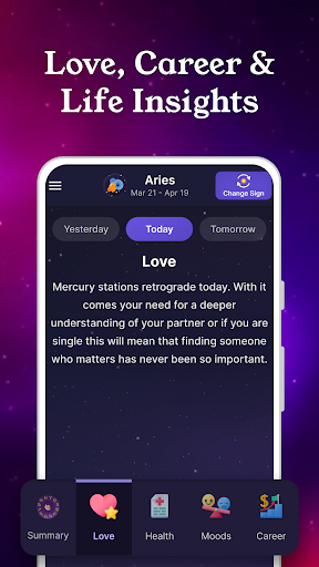 Daily Horoscope Launcher ekran görüntüsü