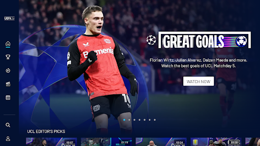 UEFA.tv ekran görüntüsü